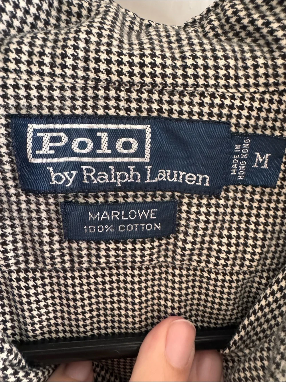 Polo by Ralph Lauren Marlowe Houndstooth button down M